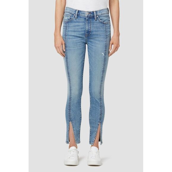 Hudson Jeans Barbara High Waist Cropped Jeans In The Key 27 - Picture 1 of 3